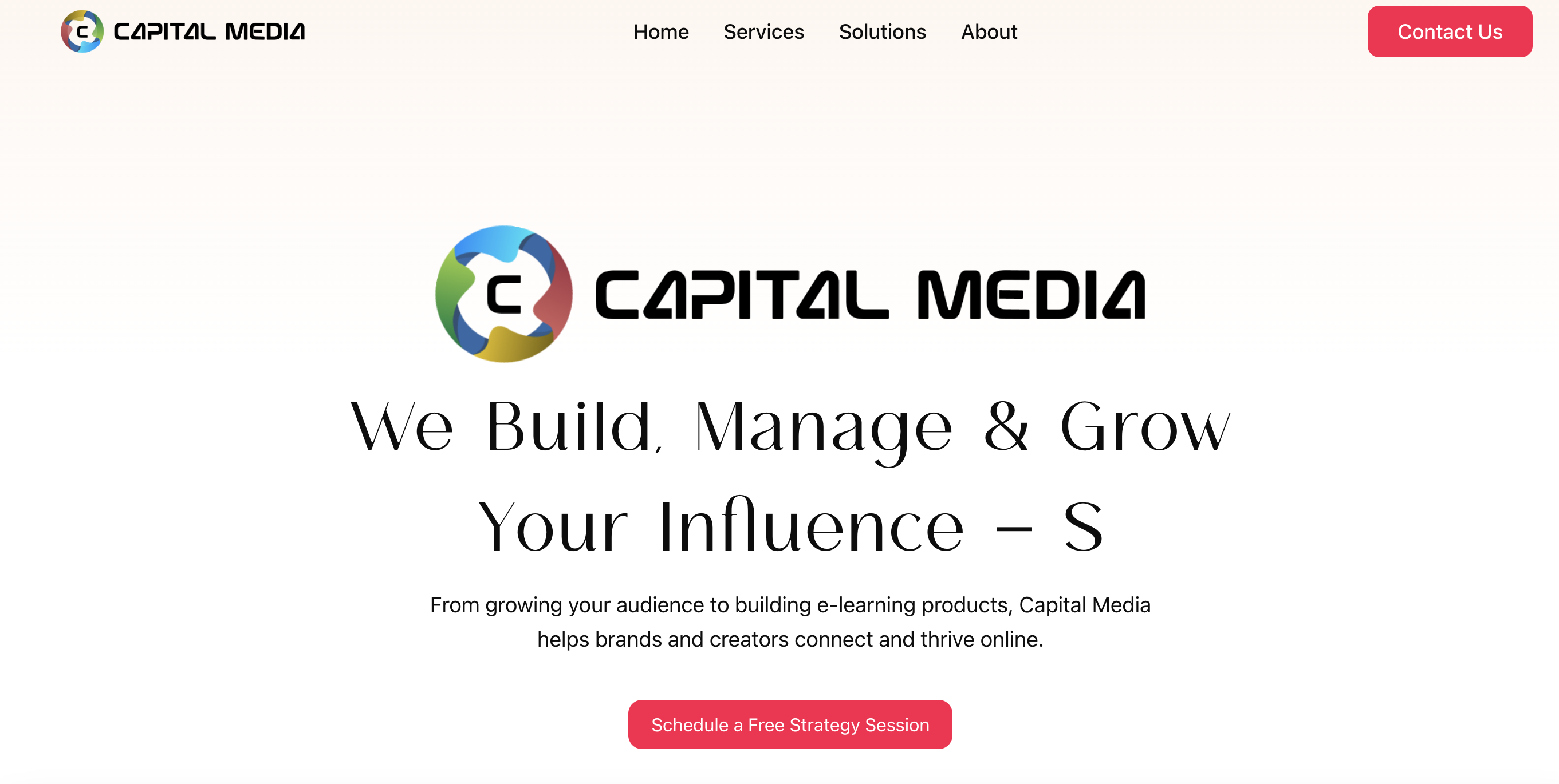 Capital Media USA Website