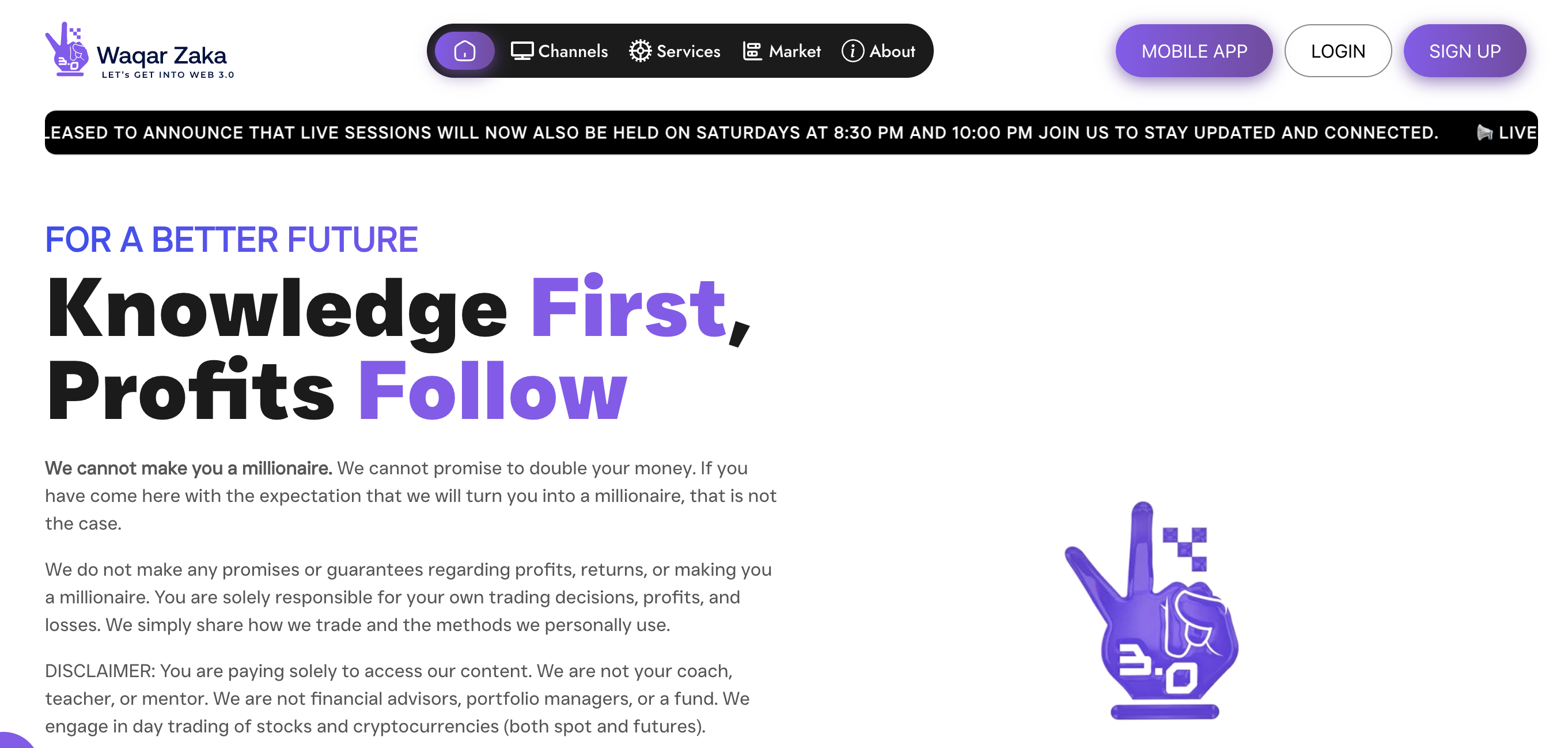 WaqarZaka.net – Crypto & Financial Services Platform